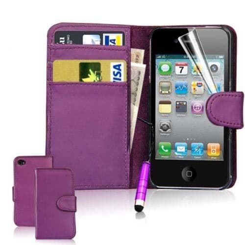 iPhone 4 / 4S Wallet Folio Case Cover